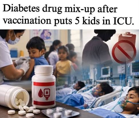  Five children given diabetes drug instead of paracetamol