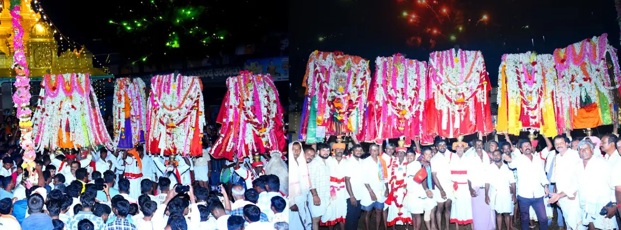 Holalu village celebrates grand deity procession