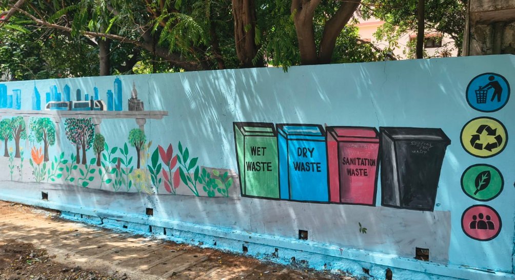 Bengaluru Corporation paints walls for cleaner city