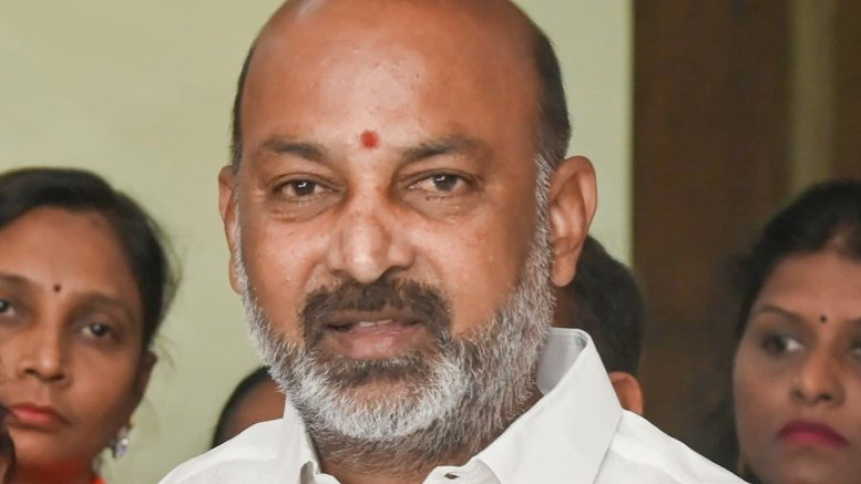Bandi Sanjay dares Owaisi to make burqa-clad woman AIMIM president