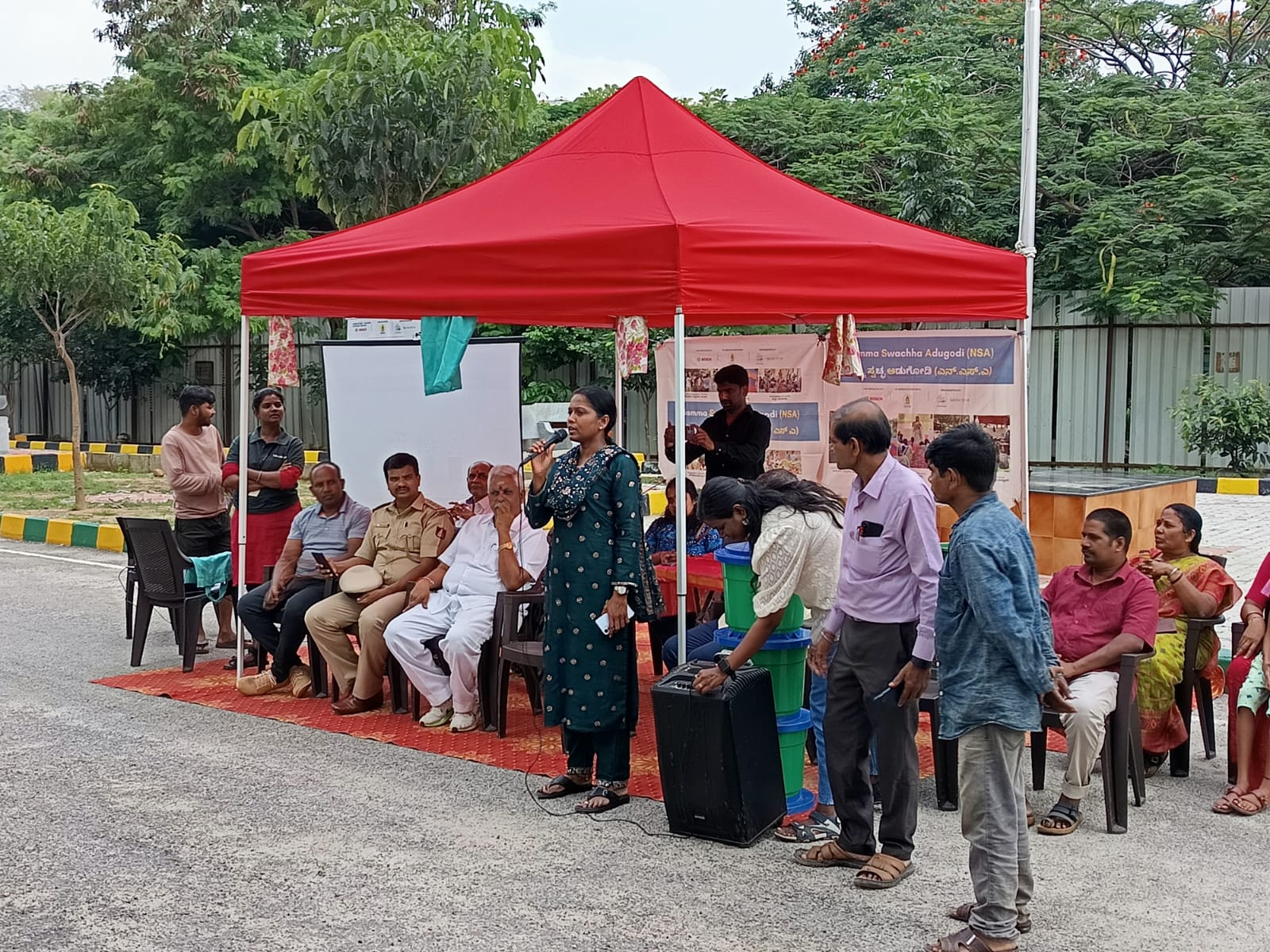 Adugodi hosts drive on waste management