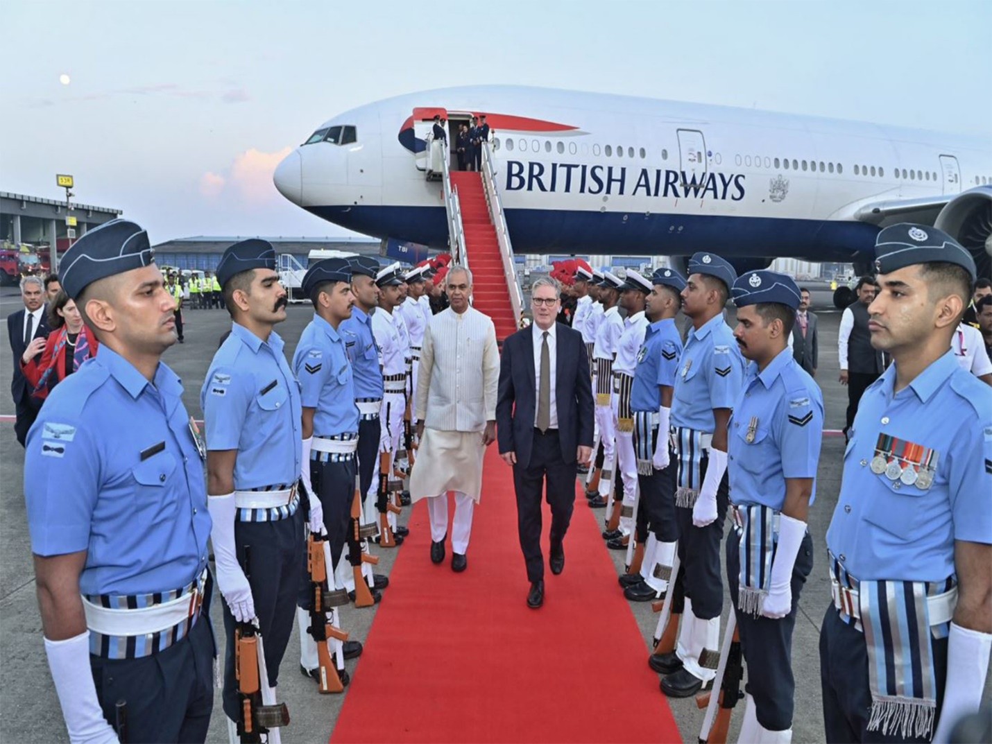 PM Modi welcomes UK PM Starmer in Mumbai
