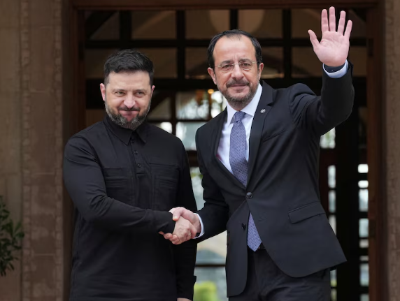 Cyprus takes EU helm with Zelenskiy visit