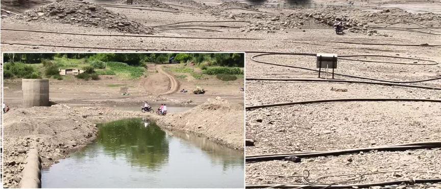 Krishna River dries up, farmers face severe water crisis