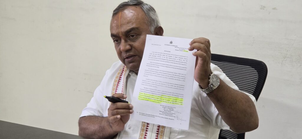 MLA Srivatsa demands SIT probe into multi-crore SDJ/DJF gold scam