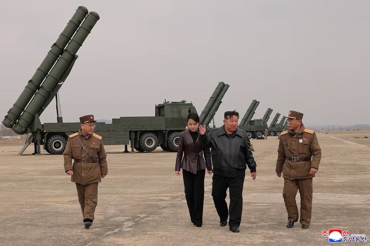 Kim Jong Un oversees rocket launch amid tensions