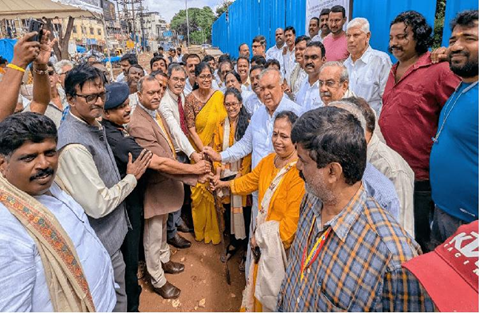 Road development project launched in BTM