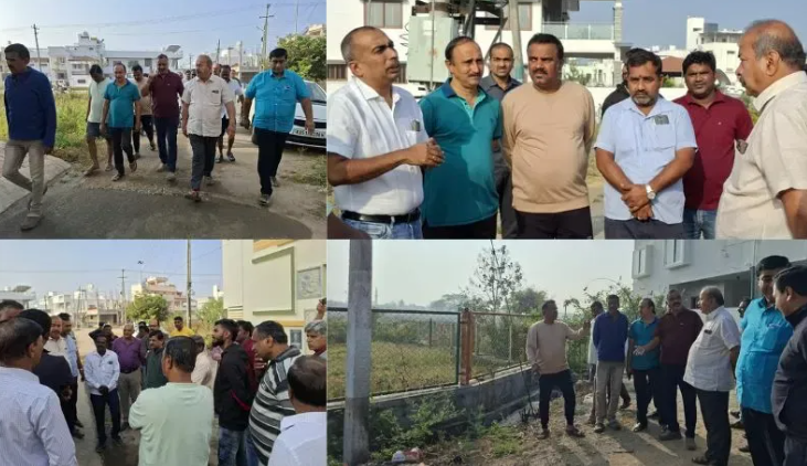 Shivamogga MLA Inspects Dollars Colony, Directs Officials to Resolve Civic Issues
