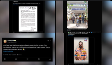 Bengaluru Police Express Gratitude to Citizens for Online Support