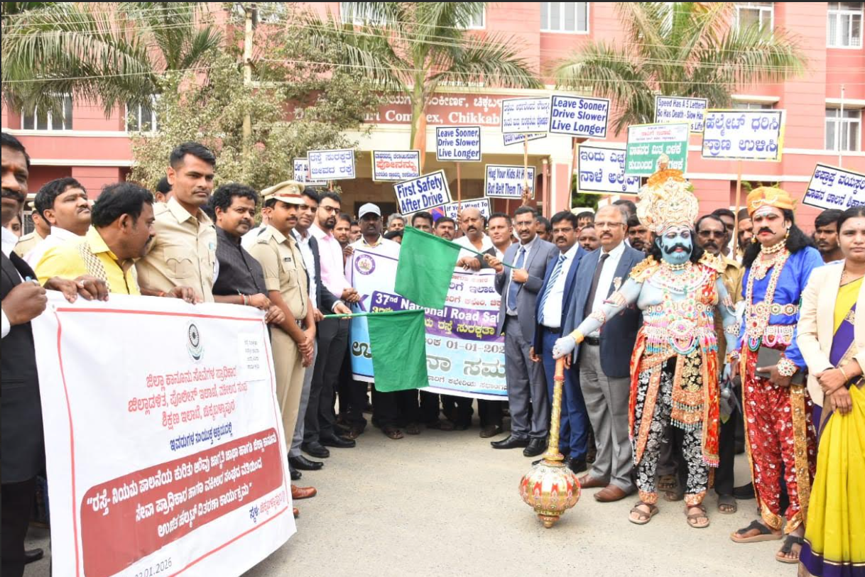 District launches month-long road safety awareness drive