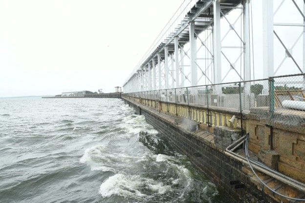 KRS water inflow falls sharply
