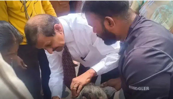 MP comes to rescue of woman hurt in road accident