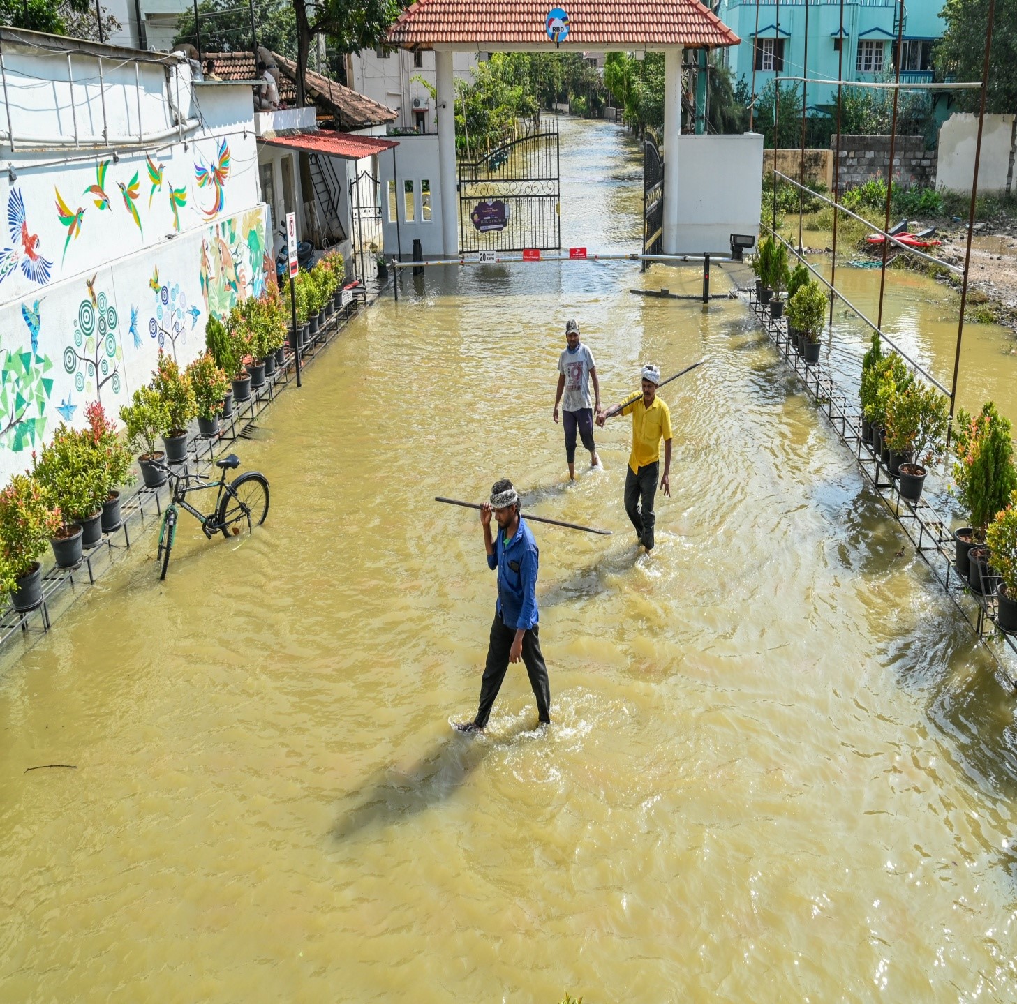 City roads flooded again after heavy rains