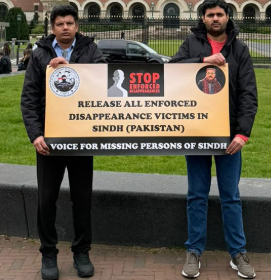 Activists protest in Hague over Sindh disappearances