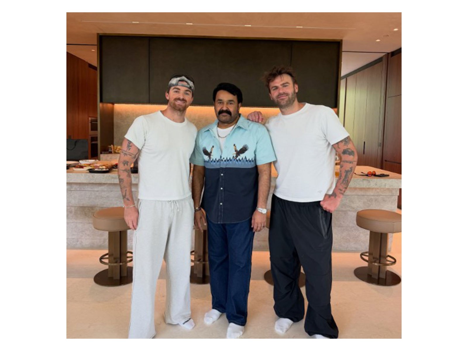 The Chainsmokers meet Mohanlal during Dallas tour
