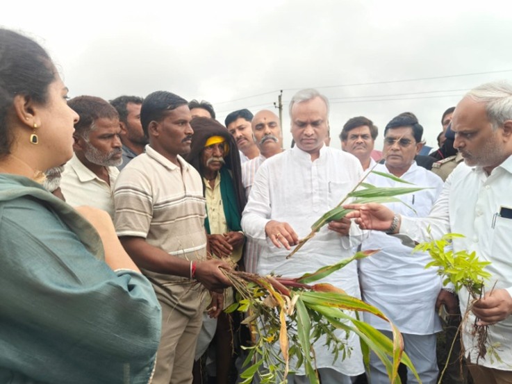 Minister Priyank Kharge Inspects Flood Situation