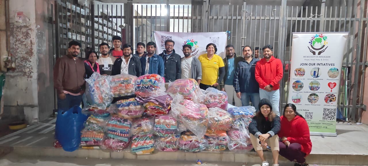 ‘Humanity is Religion’ distributes 1,000+ blankets to homeless