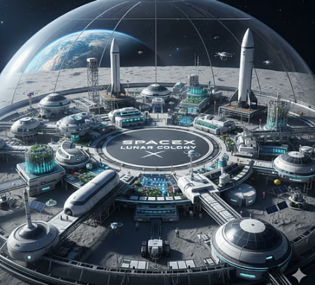 Elon Musk Plans Self-Growing City on Moon Soon
