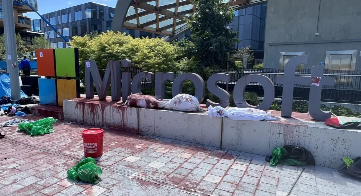 18 arrested in anti-Israel protest at Microsoft