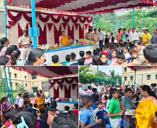 Cops in festive spirit, celebrate Deepawali with families