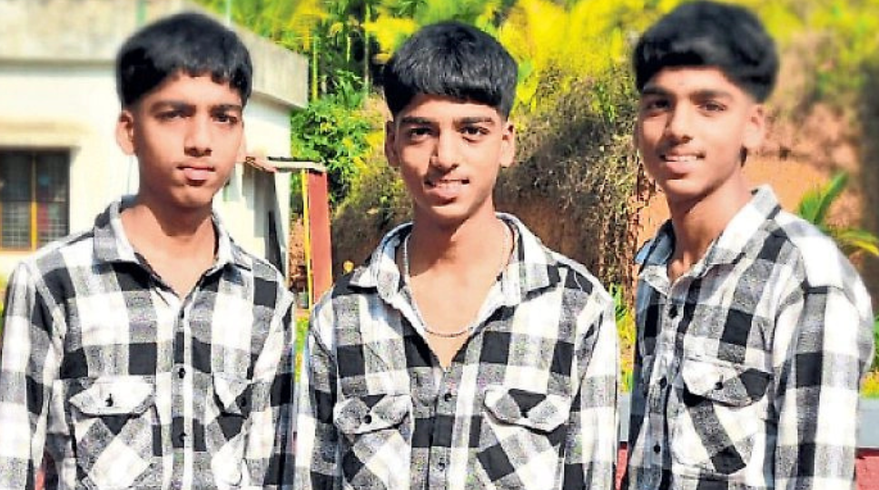 Bantwal triplets shine together in SSLC results