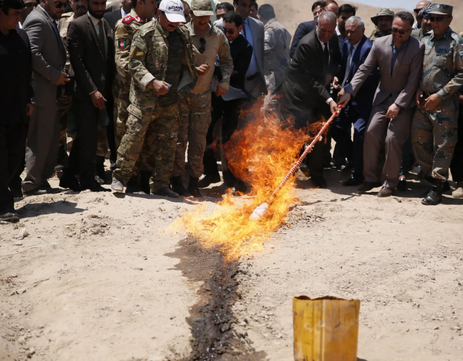Afghan police seize opium, arrest multiple suspects