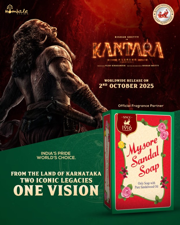 Mysore Sandal Soap joins Kantara Chapter 1