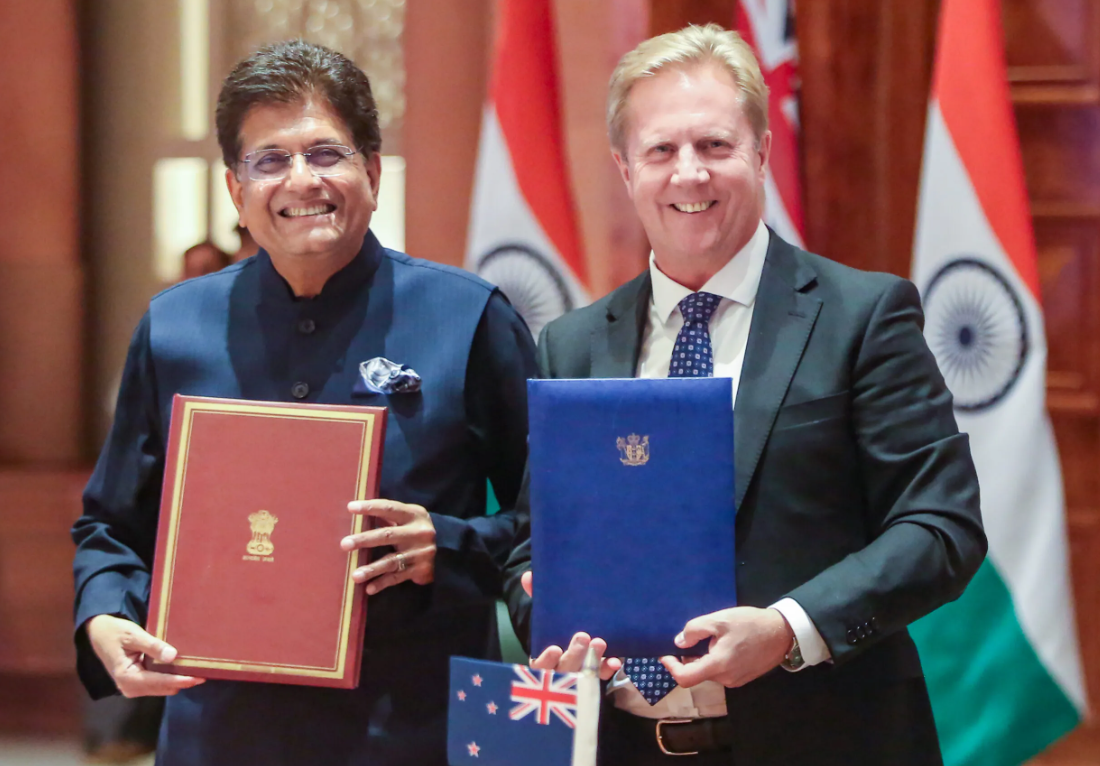 India-New Zealand Free Trade Agreement Seen as Major Boost to Global Trade Stability