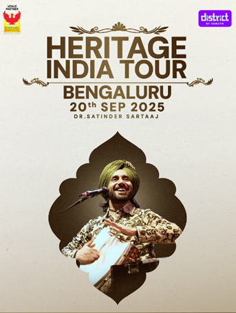 Dr. Satinder Sartaaj Announces Heritage India Tour Bengaluru