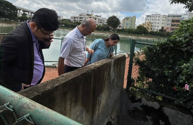 Bengaluru officials inspect STP facility
