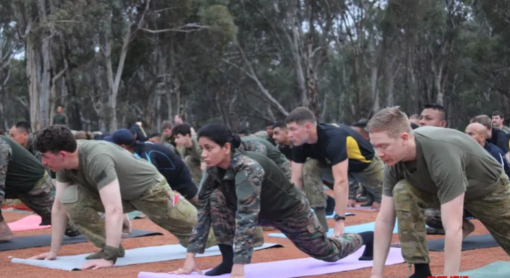 Yoga, tactical drills dominate AUSTRAHIND 2025 military drill