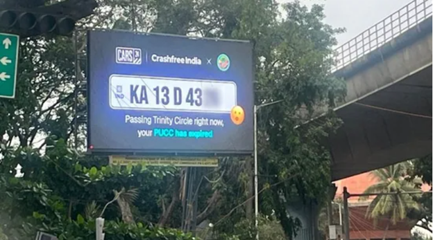 AI-Powered Billboard to Display Traffic Violations